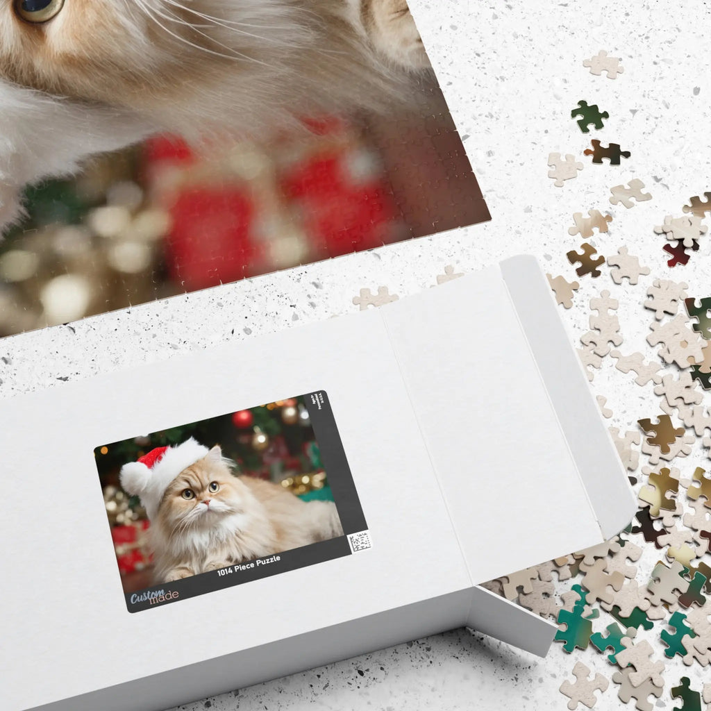 Customizable Jigsaw Puzzle: Kitty Christmas - Jigsaw Puzzle Studios - Box