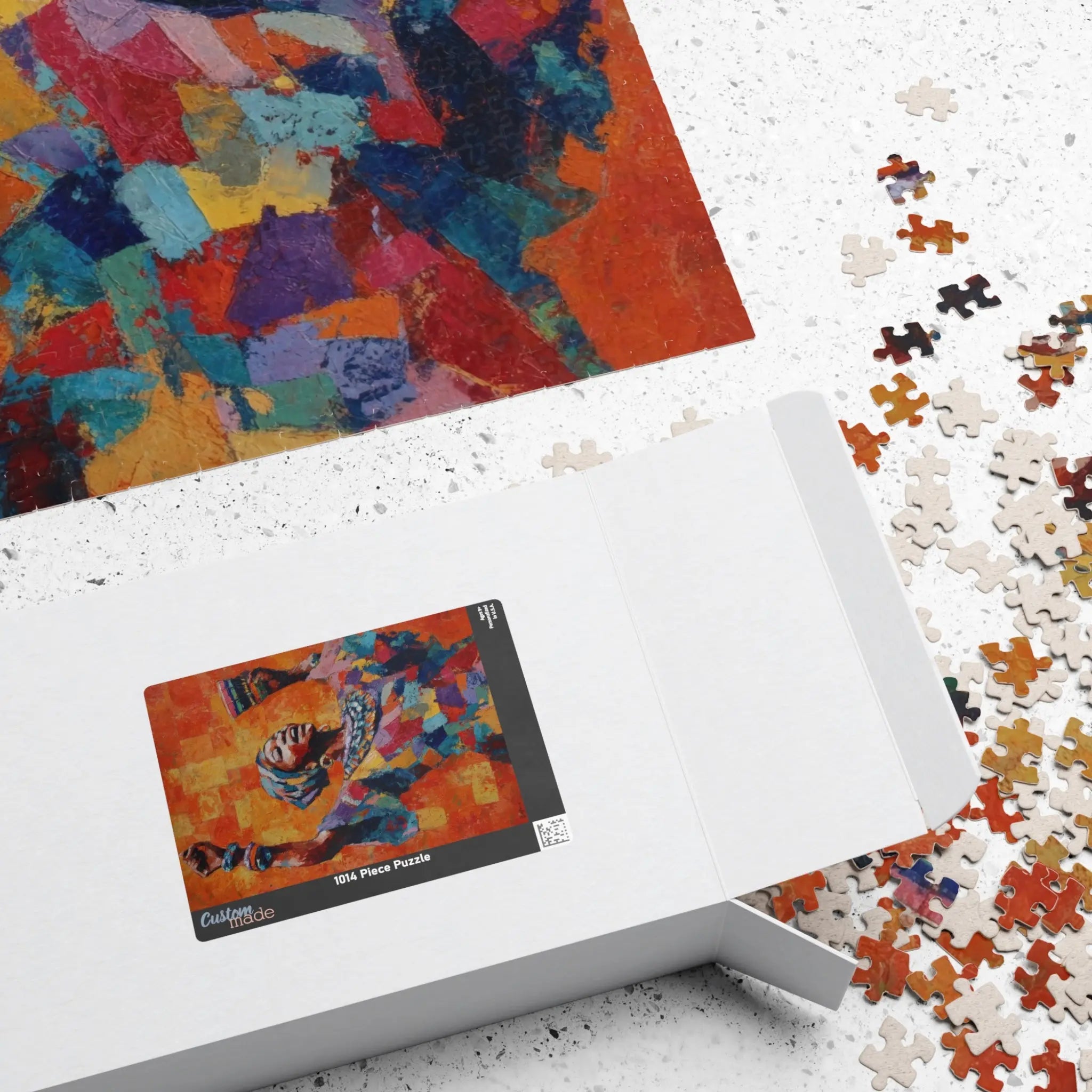 Customizable Jigsaw Puzzle: Colorful Kwanzaa Woman - Jigsaw Puzzle Studios - Box