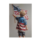 Jigsaw Puzzle: American Boy with Flag - Jigsaw Puzzle Studios - Main