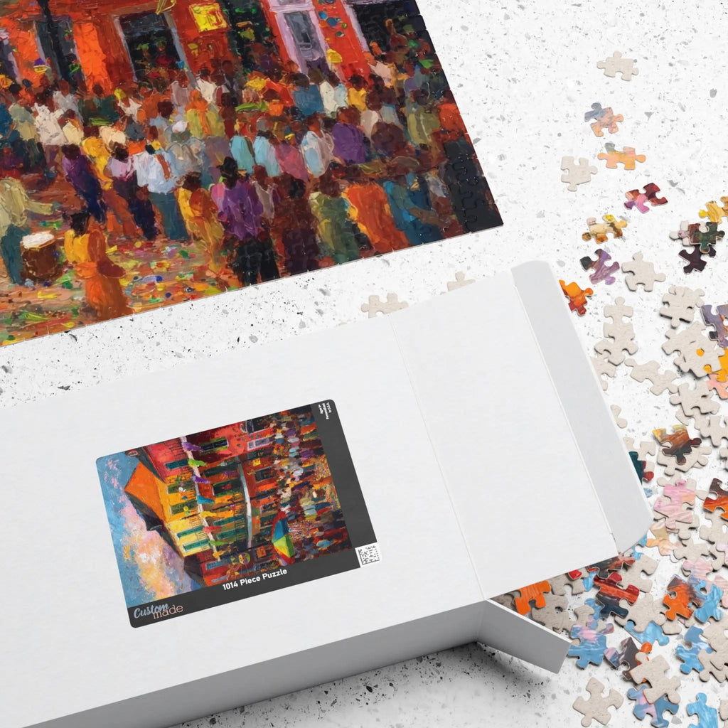 Jigsaw Puzzle: Mardi Gras Celebration - Jigsaw Puzzle Studios - Box
