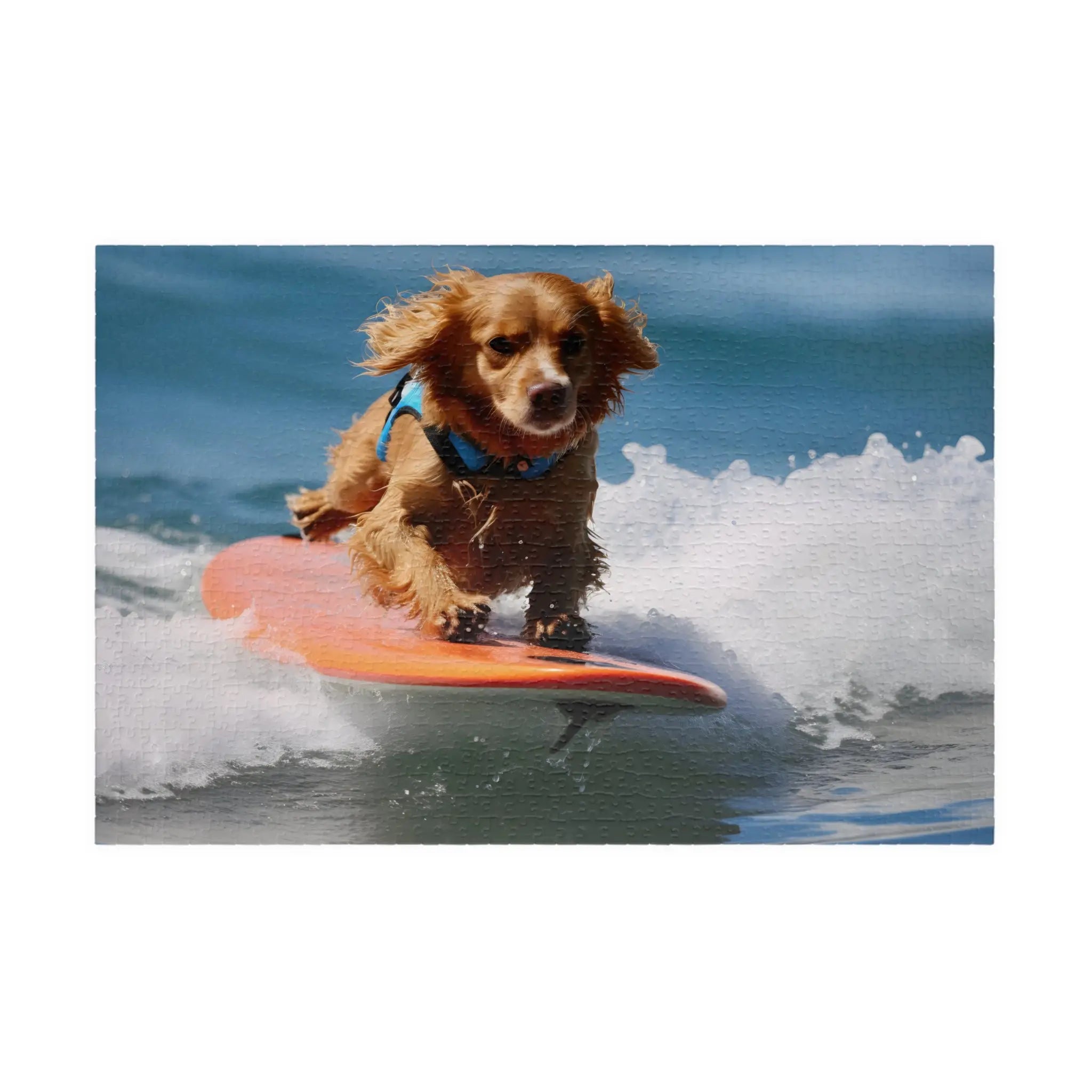 Customizable Jigsaw Puzzle: Surfing Dog - Jigsaw Puzzle Studios - Main