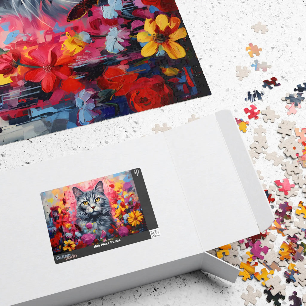 Customizable Jigsaw Puzzle: Dali Cat - Jigsaw Puzzle Studios - Box
