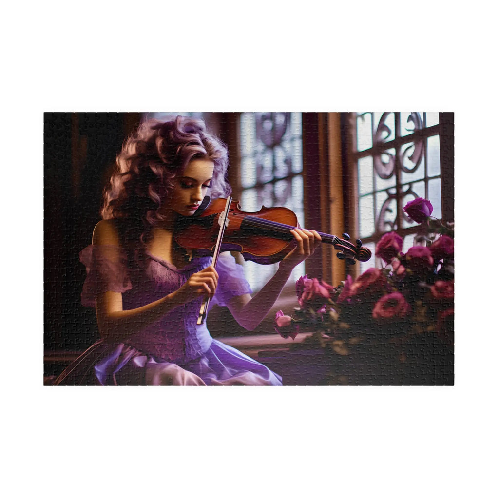 Customizable Jigsaw Puzzle: Violet Violinist - Jigsaw Puzzle Studios - Main