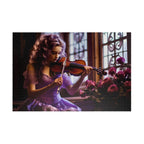 Customizable Jigsaw Puzzle: Violet Violinist - Jigsaw Puzzle Studios - Main