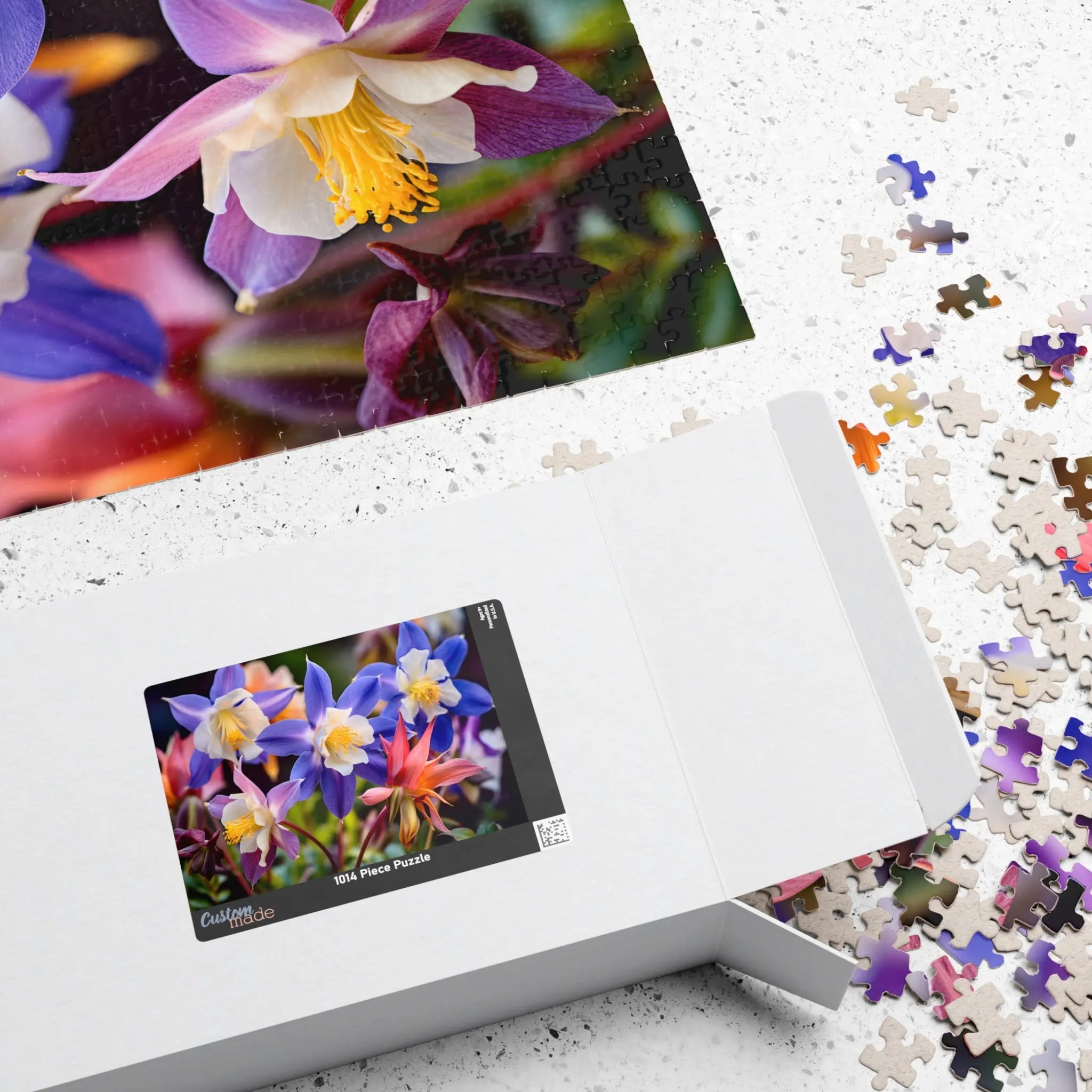 Jigsaw Puzzle: Colorful Columbines - Jigsaw Puzzle Studios - Box