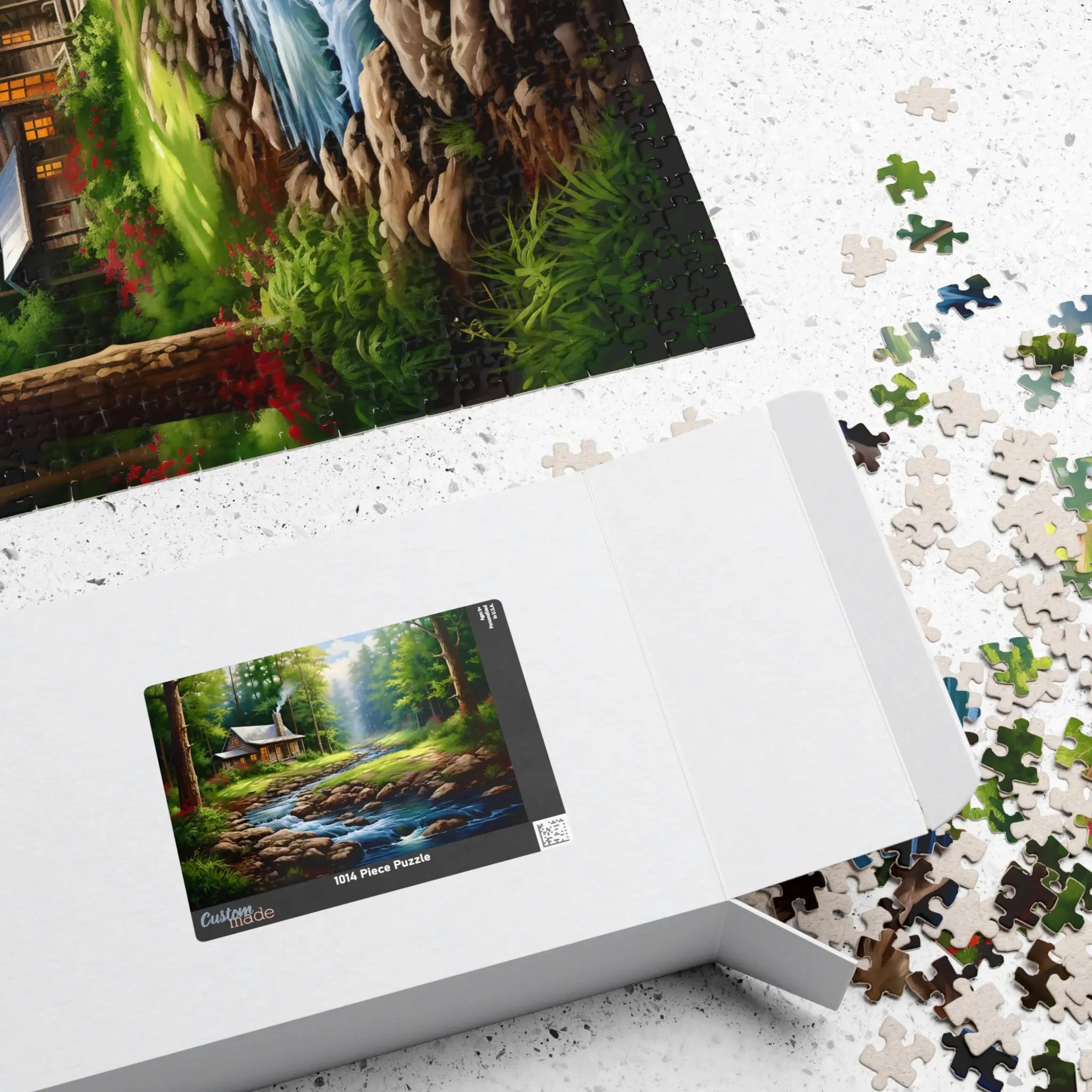 Jigsaw Puzzle: Calm Cabin - Jigsaw Puzzle Studios - Box