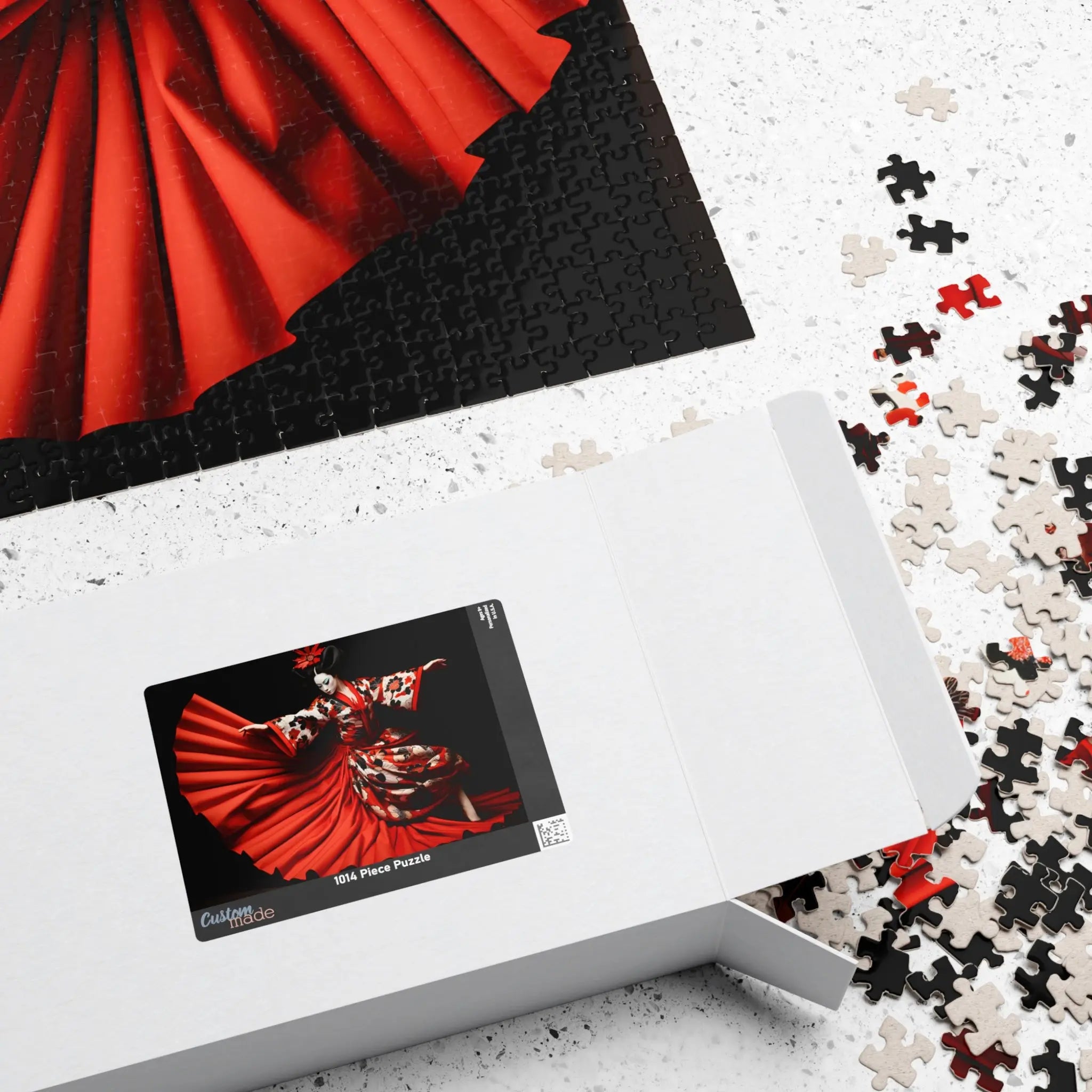 Jigsaw Puzzle: Kabuki Dancer in Red - Jigsaw Puzzle Studios - Box