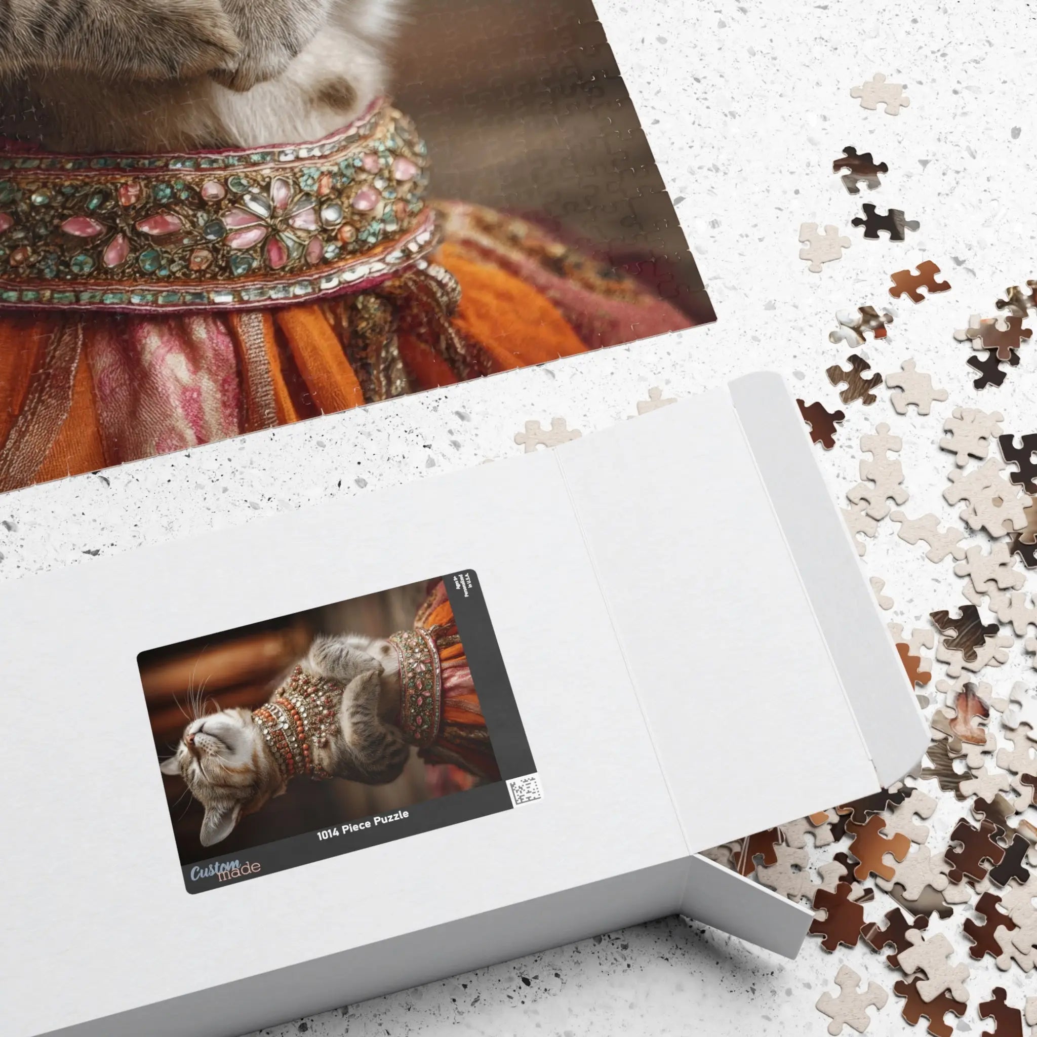 Customizable Jigsaw Puzzle: Belly Dancing Cat - Jigsaw Puzzle Studios - Box