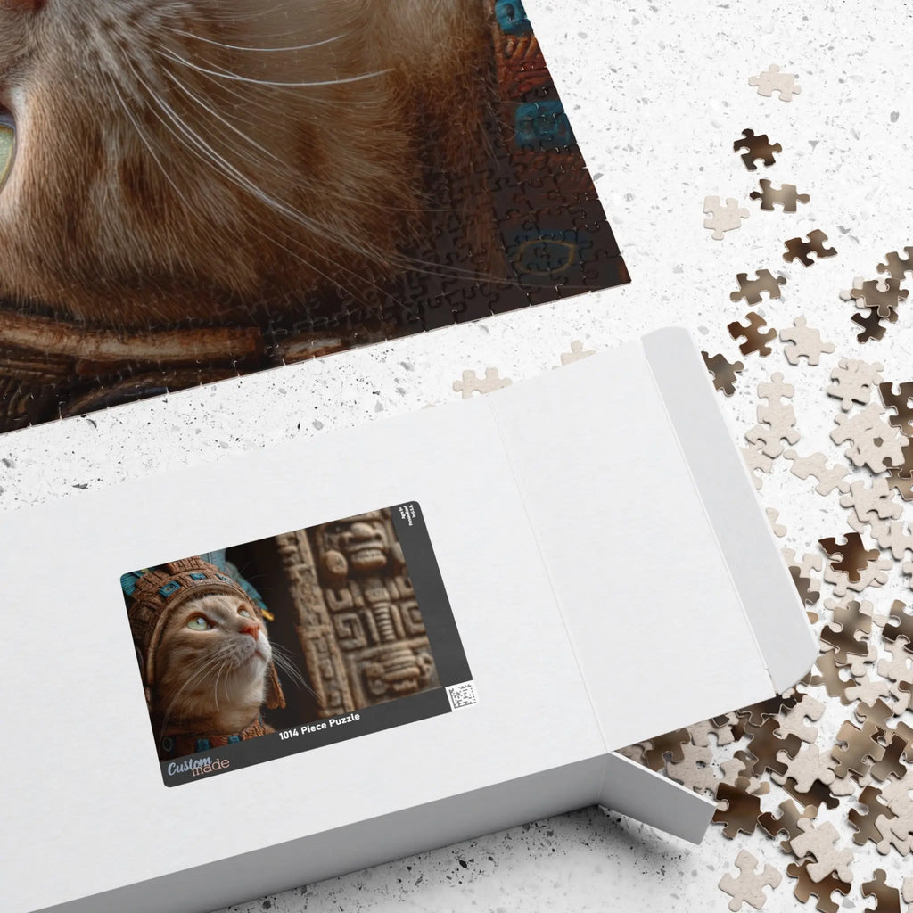 Customizable Jigsaw Puzzle: Mayan Cat - Jigsaw Puzzle Studios - Box