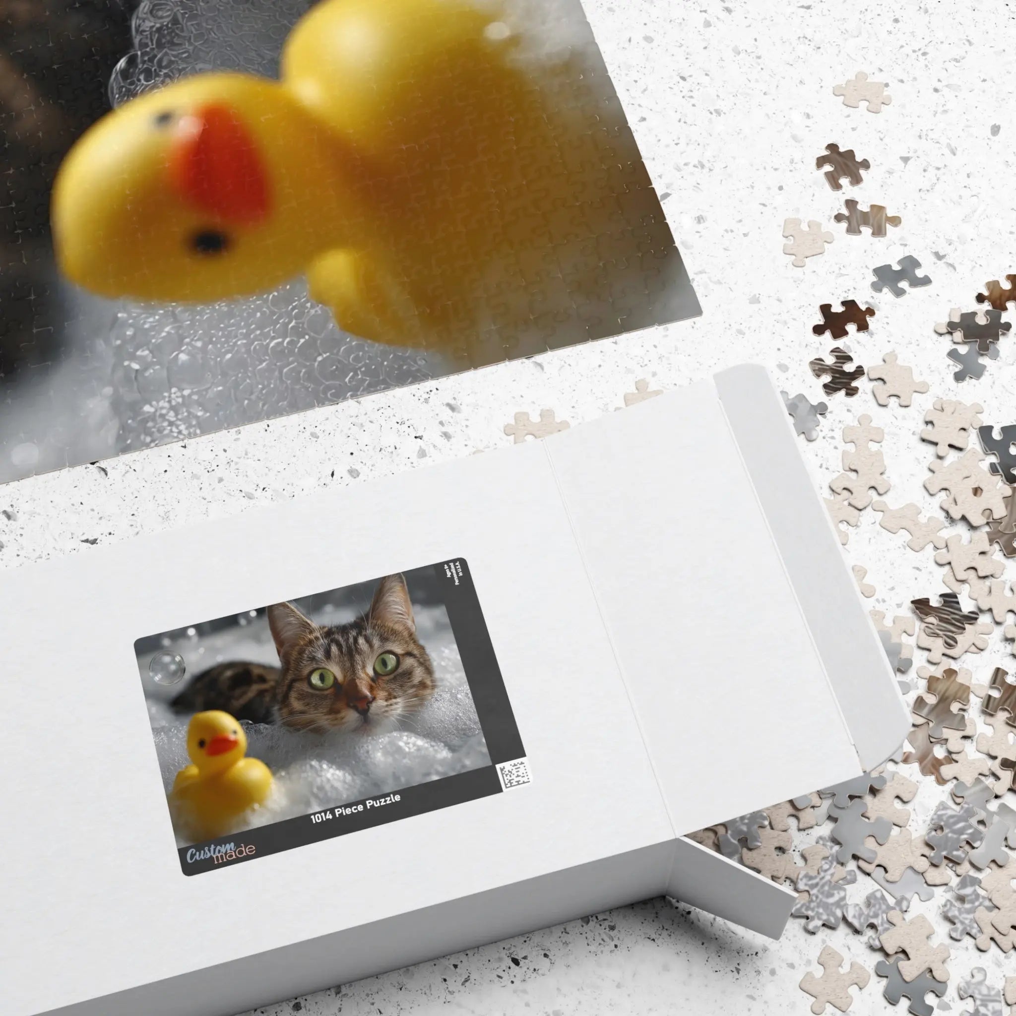 Customizable Jigsaw Puzzle: Cat Bubble Bath - Jigsaw Puzzle Studios - Box