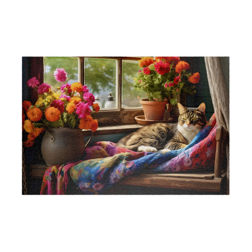 Customizable Jigsaw Puzzle: Cat Comfort - Jigsaw Puzzle Studios - Main