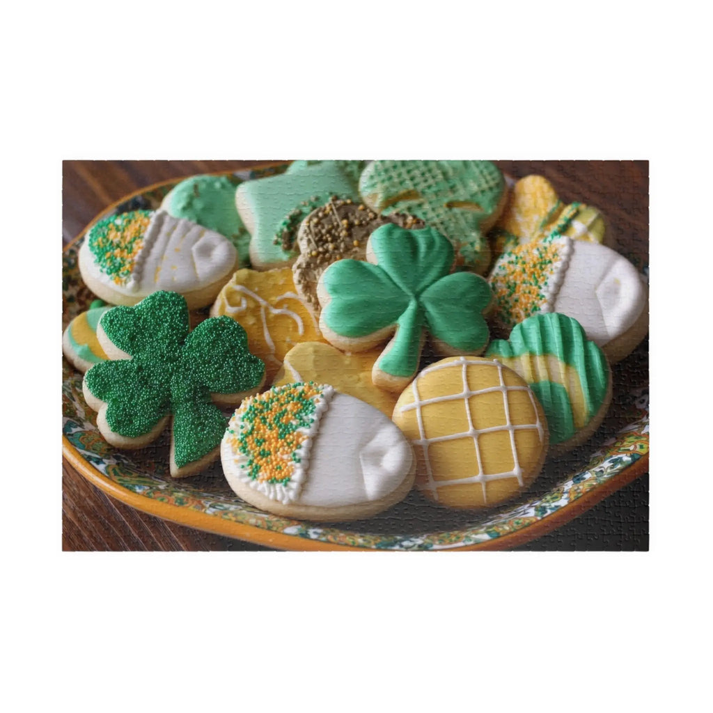 Jigsaw Puzzle: St. Patrick’s Day Shamrock Cookies - Jigsaw Puzzle Studios - Main