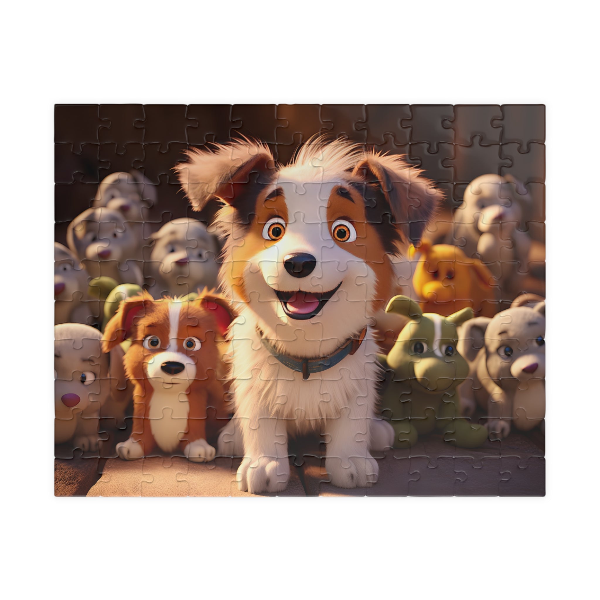 Puppy Loves His Stuffies