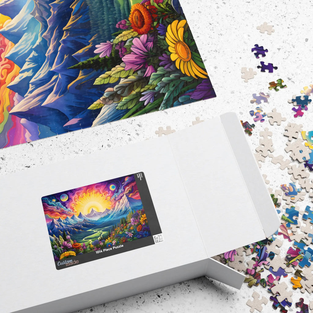 Jigsaw Puzzle: Colorful Mountainscape - Jigsaw Puzzle Studios - Box