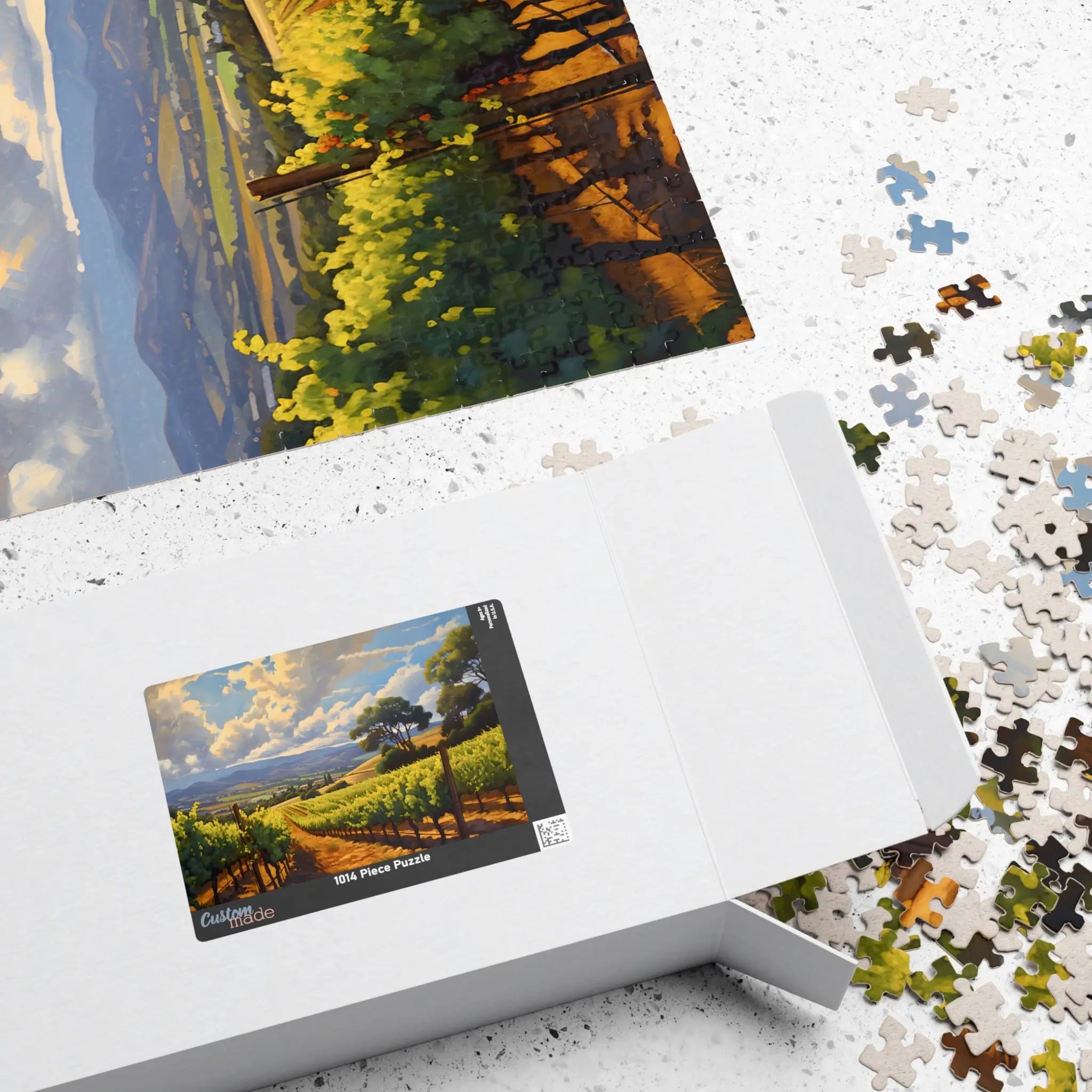 Jigsaw Puzzle: Vineyard Landscape - Jigsaw Puzzle Studios - Box