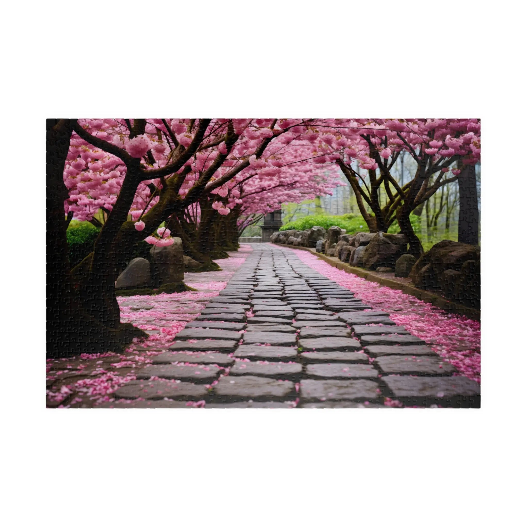 Jigsaw Puzzle: Cherry Blossoms Walkway - Jigsaw Puzzle Studios - Main