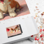 Customizable Jigsaw Puzzle: Corgi Valentine's Day Love - Jigsaw Puzzle Studios - Box