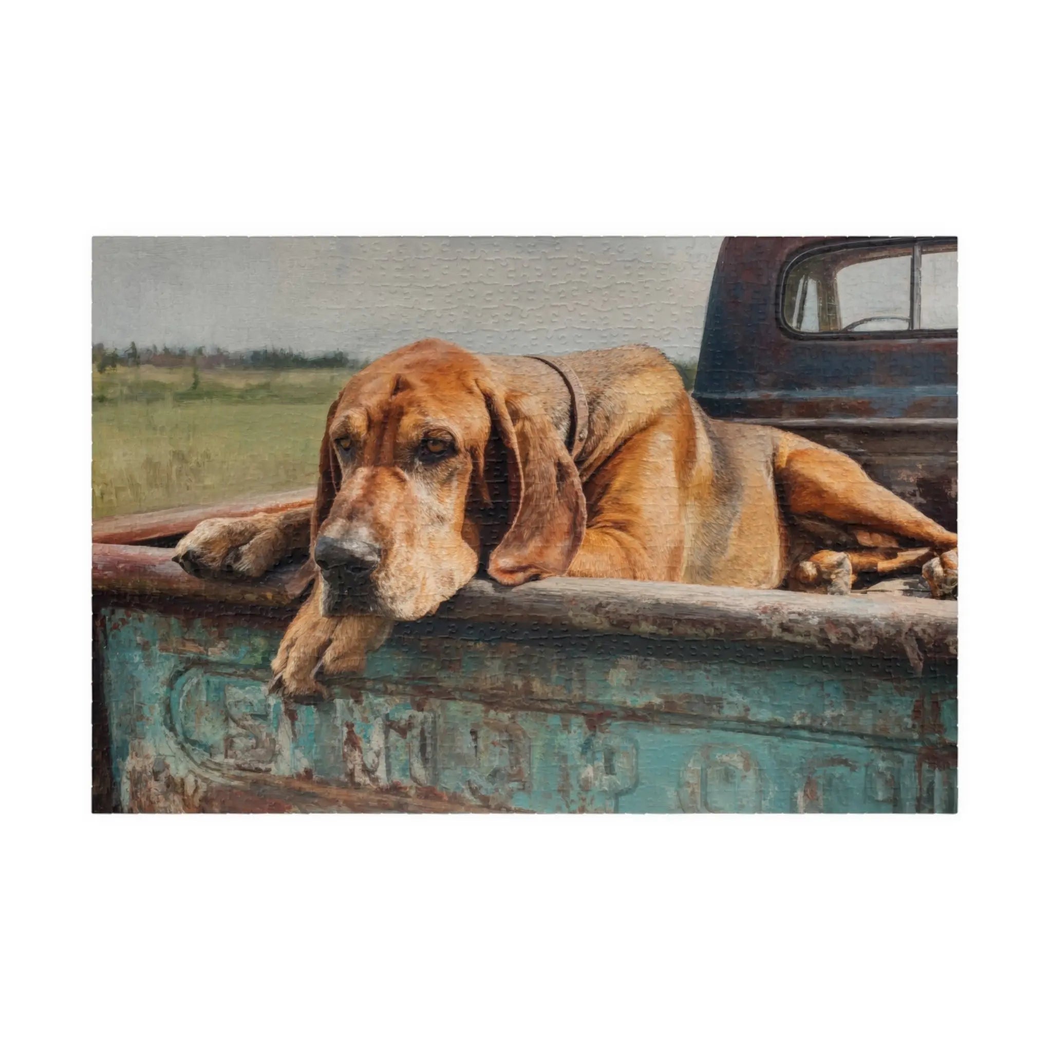 Customizable Jigsaw Puzzle: Vintage Truck Bloodhound - Jigsaw Puzzle Studios - Main
