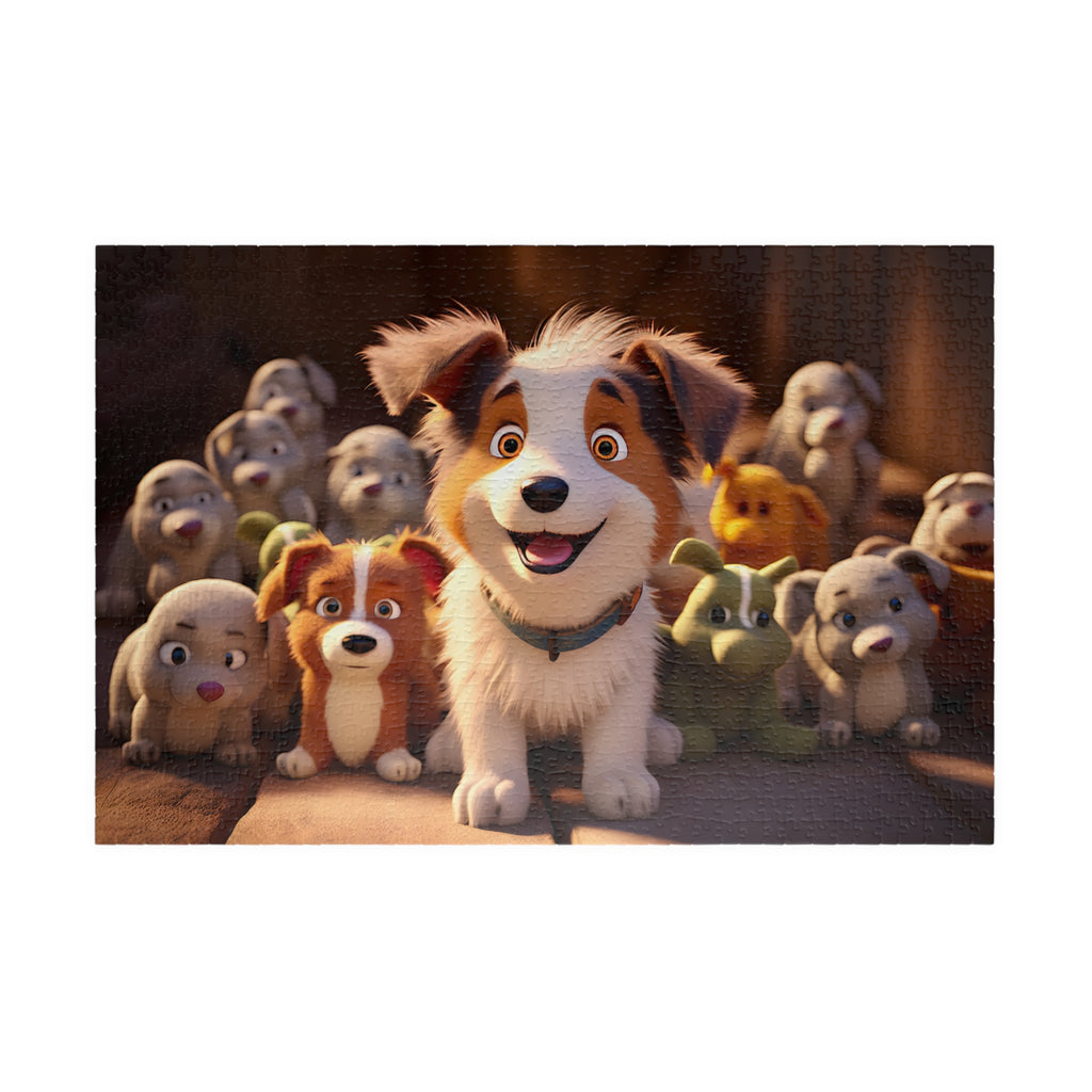 Puppy Loves His Stuffies