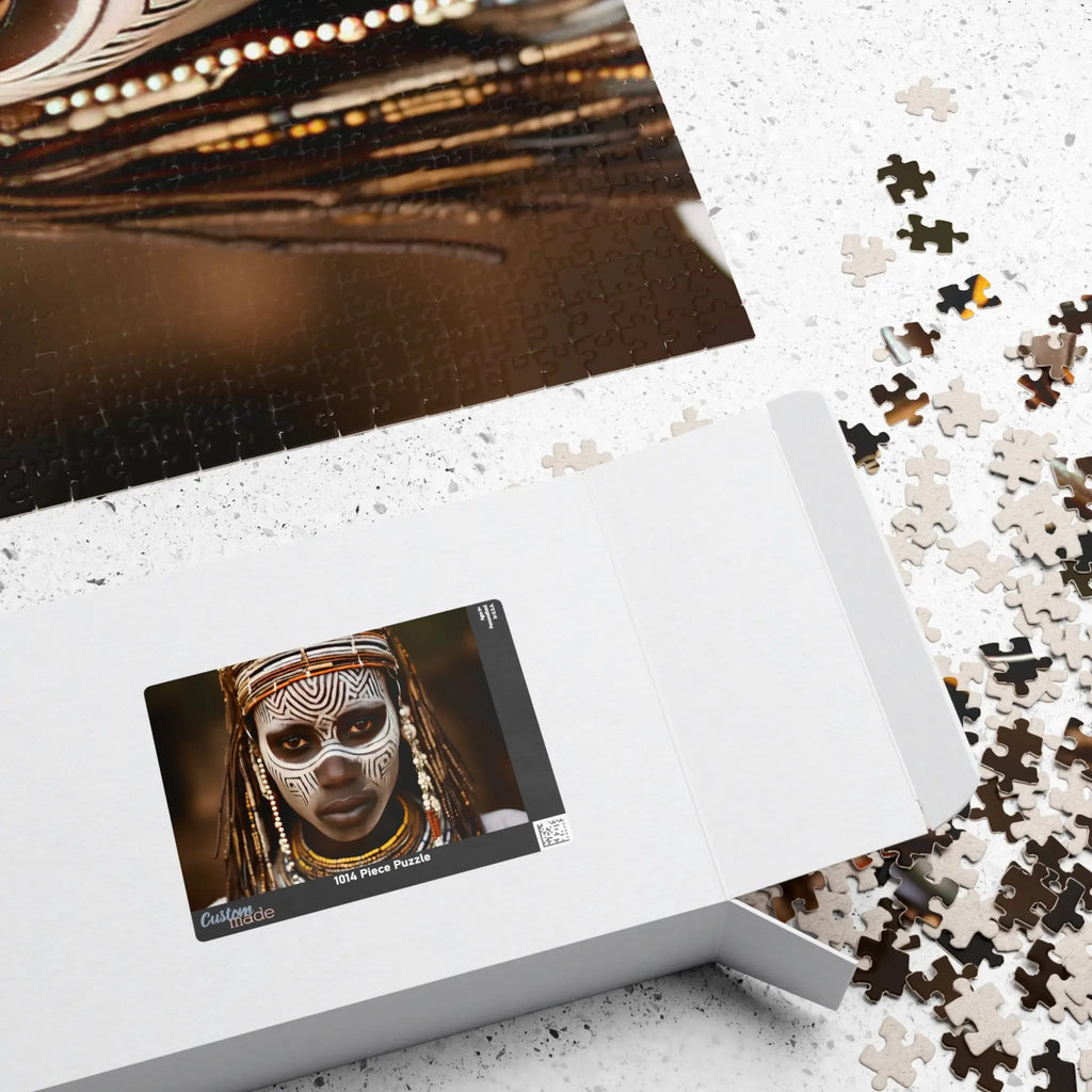 Customizable Jigsaw Puzzle: Ethiopian Mursi Woman - Jigsaw Puzzle Studios - Box