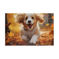 Customizable Jigsaw Puzzle: Playful Autumn Pup - Jigsaw Puzzle Studios - Main