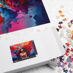 Customizable Jigsaw Puzzle: Rainbow Surrounds Her - Jigsaw Puzzle Studios - Box