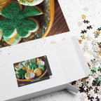 Jigsaw Puzzle: St. Patrick’s Day Shamrock Cookies - Jigsaw Puzzle Studios - Box