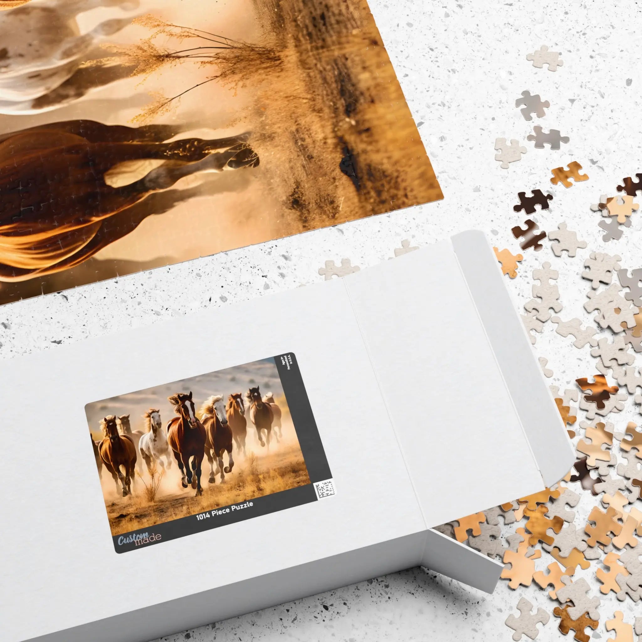 Jigsaw Puzzle: Horses Stampede - Jigsaw Puzzle Studios - Box