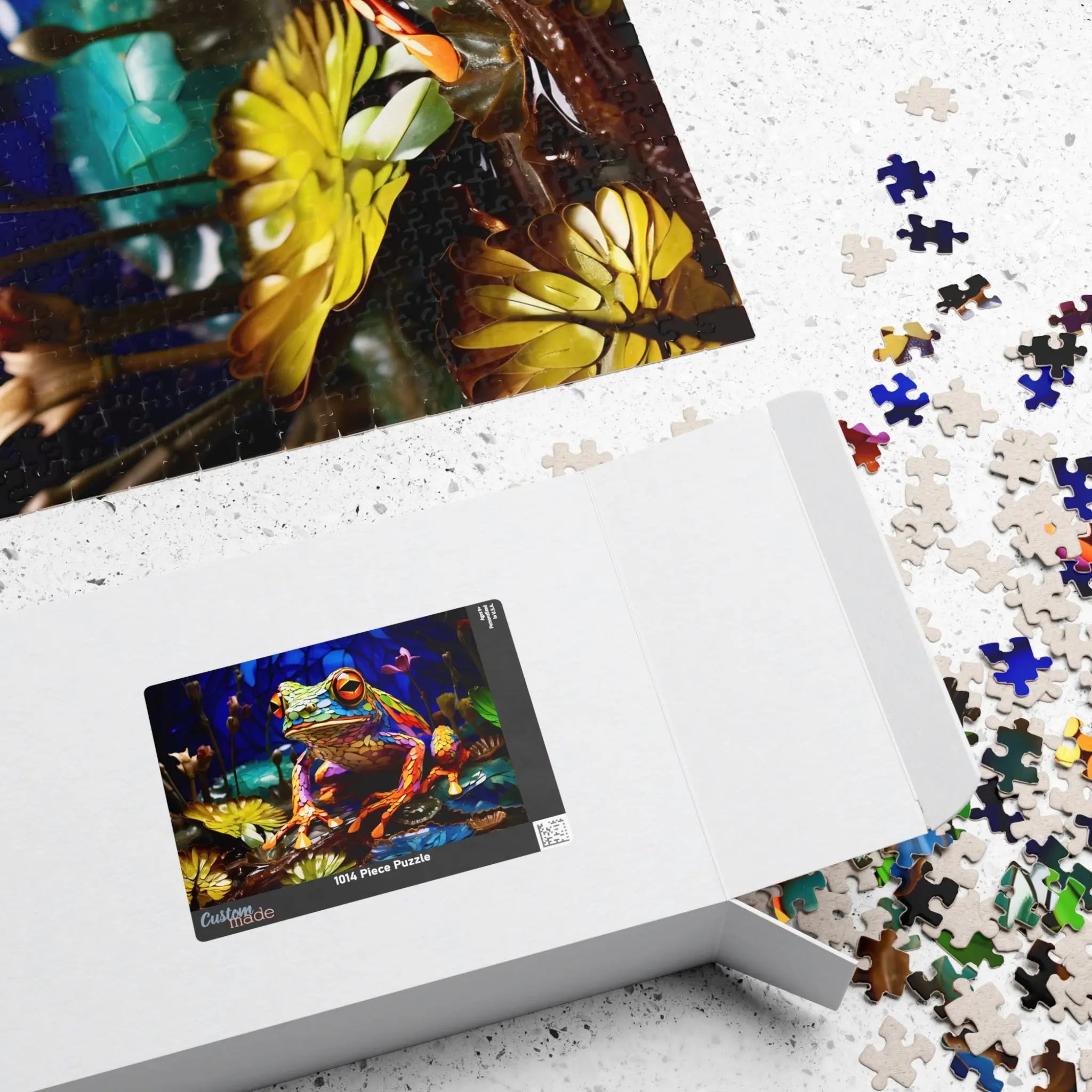 Jigsaw Puzzle: Mosaic Frog - Jigsaw Puzzle Studios - Box