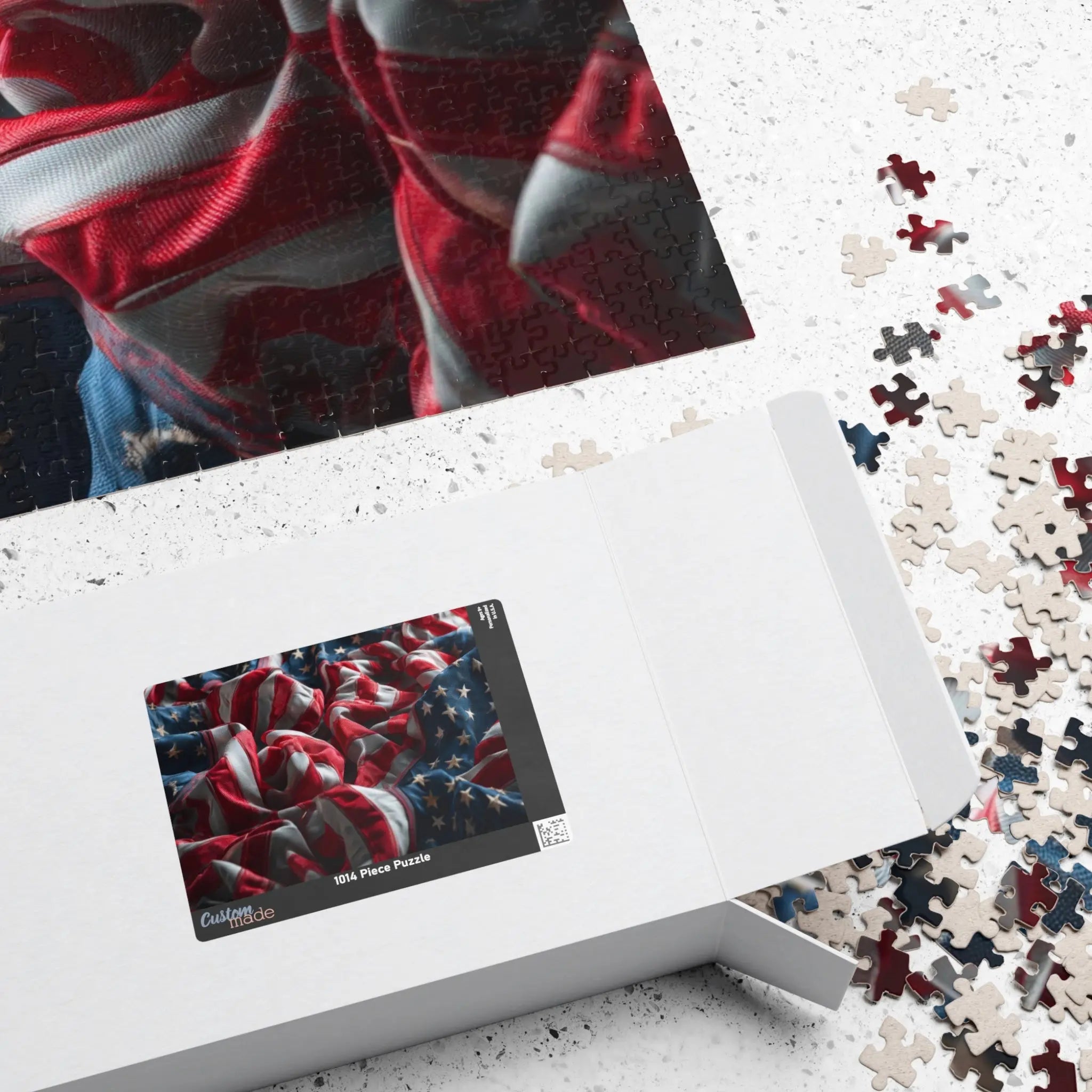 Jigsaw Puzzle: American Flag Patriotism - Jigsaw Puzzle Studios - Box
