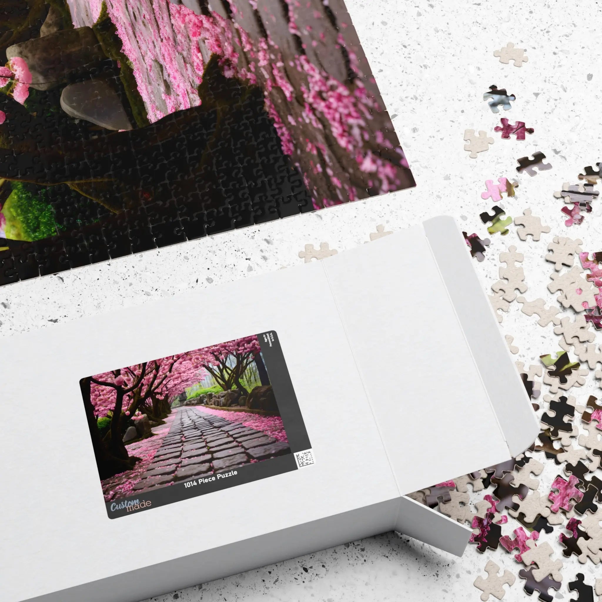 Jigsaw Puzzle: Cherry Blossoms Walkway - Jigsaw Puzzle Studios - Box